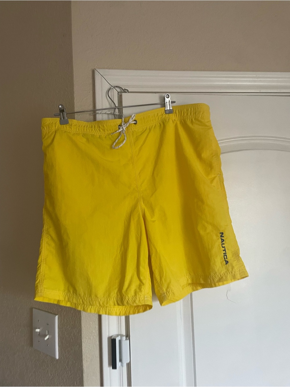 Nautica Men’s Bright Yellow Swim Trunks